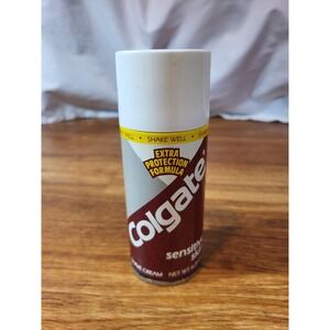 Vintage Colgate Sensitive Skin Shave Cream 6.25 Oz